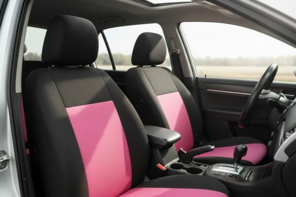 Betétes trikó fekete/pink – 3. kép